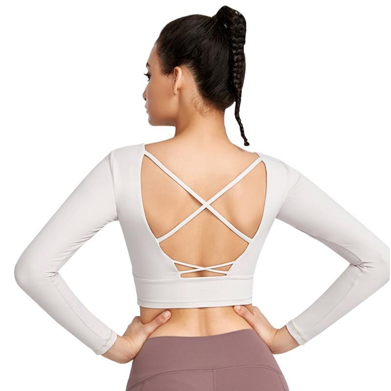 Autumn Tight Sports Top Women Long Sleeve Yoga Shirts Gym Sexy Cross Back Workout Fitness Crop Top With Chest Pad Running Shirts, Green
Autumn Tight Sports Top Women Long Sleeve Yoga Shirts Gym Sexy Cross Back Workout Fitness Crop Top With Chest Pad Running Shirts, Green