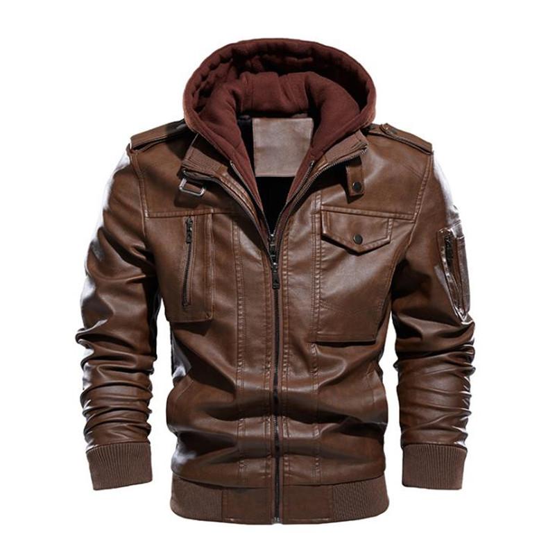 Men's Leather Jacket Autumn Leisure Motorcycle PU Motorcycle Jacket Plus Velvet Leather Coat Clothing Euro Size 2020 Streetwear, Black
Men's Leather Jacket Autumn Leisure Motorcycle PU Motorcycle Jacket Plus Velvet Leather Coat Clothing Euro Size 2020 Streetwear, Black
