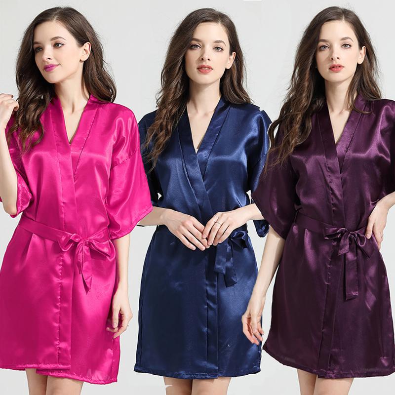 Satin Women Robe Sleepwear Sexy Solid Kimono Bathrobe Gown Nightdress Silky Nightgown Intimate Lingerie Casual Home Clothes, Dark red
Satin Women Robe Sleepwear Sexy Solid Kimono Bathrobe Gown Nightdress Silky Nightgown Intimate Lingerie Casual Home Clothes, Dark red