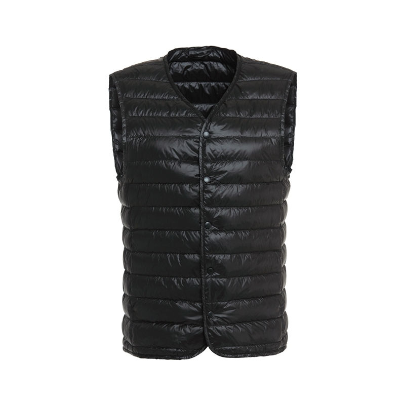 NewBang Mens Down Vest Ultra Light Down Vest Men V-neck Sleeveless Spring Autumn Waistcoat Winter Without Collar Warm Liner 201223