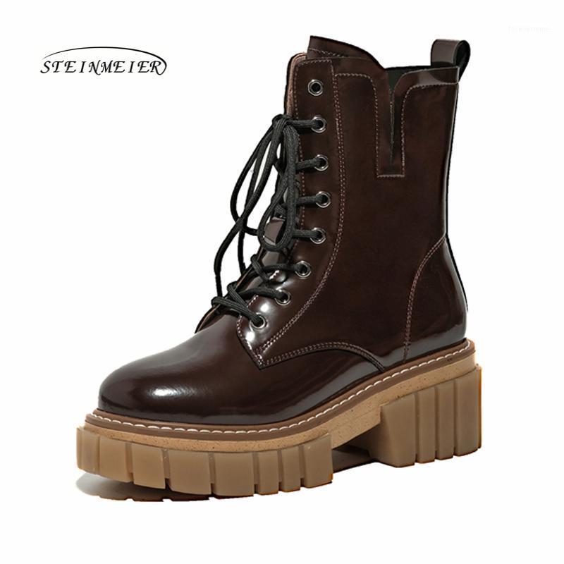 Women Winter Ankle Boots Genuine Leather Woman shoes 2020 Fashion Keep Warm Round Toe Lace-up Short Boots Ladies Steinmeier1, Brown
Women Winter Ankle Boots Genuine Leather Woman shoes 2020 Fashion Keep Warm Round Toe Lace-up Short Boots Ladies Steinmeier1, Brown