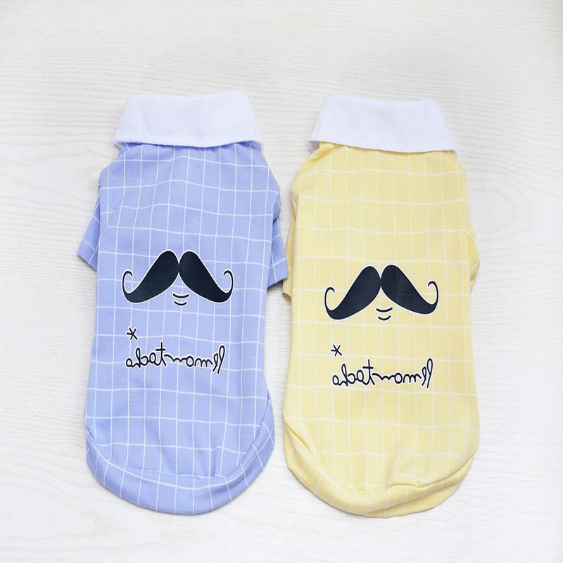 Moustache Dog Clothes Shirt Lattice Pet Clothing Small Dogs Cravat Cute Spring Summer Fashion Chihuahua Boy Girl Ropa Para Perro, Blue
Moustache Dog Clothes Shirt Lattice Pet Clothing Small Dogs Cravat Cute Spring Summer Fashion Chihuahua Boy Girl Ropa Para Perro, Blue