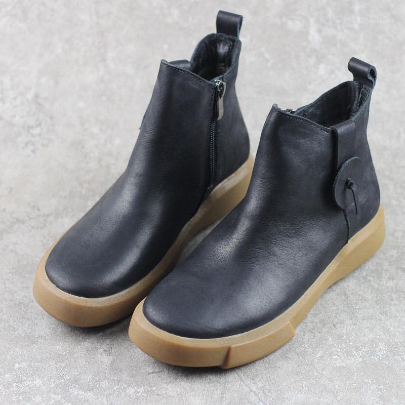 Women's Shoes Leather Woman Ankle Booties Girls Youth womens winter snow flat ankle boots with Zipper Black Boots Low Heel1
Women's Shoes Leather Woman Ankle Booties Girls Youth womens winter snow flat ankle boots with Zipper Black Boots Low Heel1