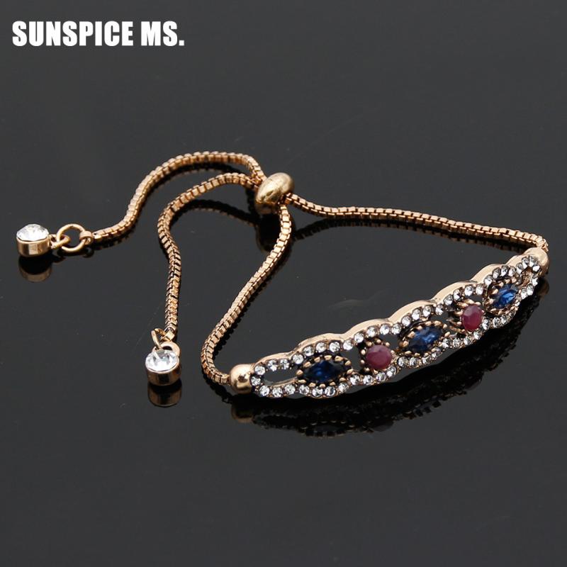 Vintage Turkish Women Resin Jewelry Bracelet Antique Gold Color Rhinestone Sliding Chain Bracelet Bridal Wedding Jewelry
Vintage Turkish Women Resin Jewelry Bracelet Antique Gold Color Rhinestone Sliding Chain Bracelet Bridal Wedding Jewelry