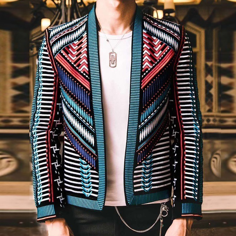 2020 Blazer, Men's Embroidered Colorful, Party, Stage, Club, Designer, Slim Jacket, Dj, Host Uzu7, Blue
2020 Blazer, Men's Embroidered Colorful, Party, Stage, Club, Designer, Slim Jacket, Dj, Host Uzu7, Blue