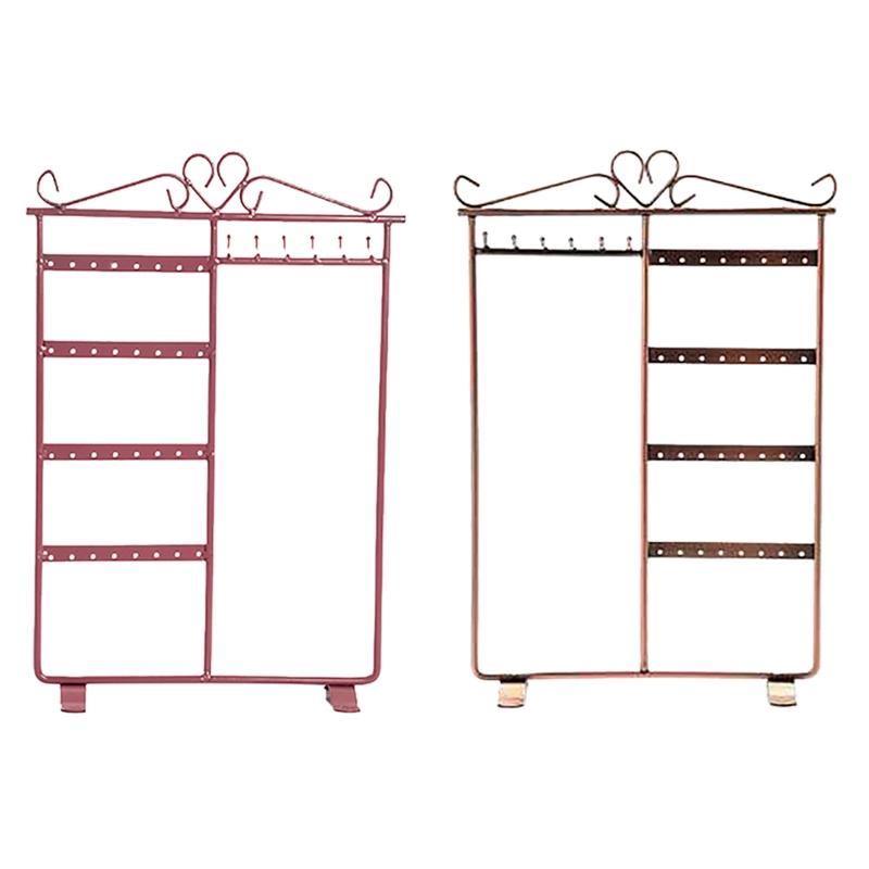 32 Hole 6-Hook Metal Jewelry Rack Necklace Earring Display Rack 4-Layer Jewelry Display Storage
32 Hole 6-Hook Metal Jewelry Rack Necklace Earring Display Rack 4-Layer Jewelry Display Storage