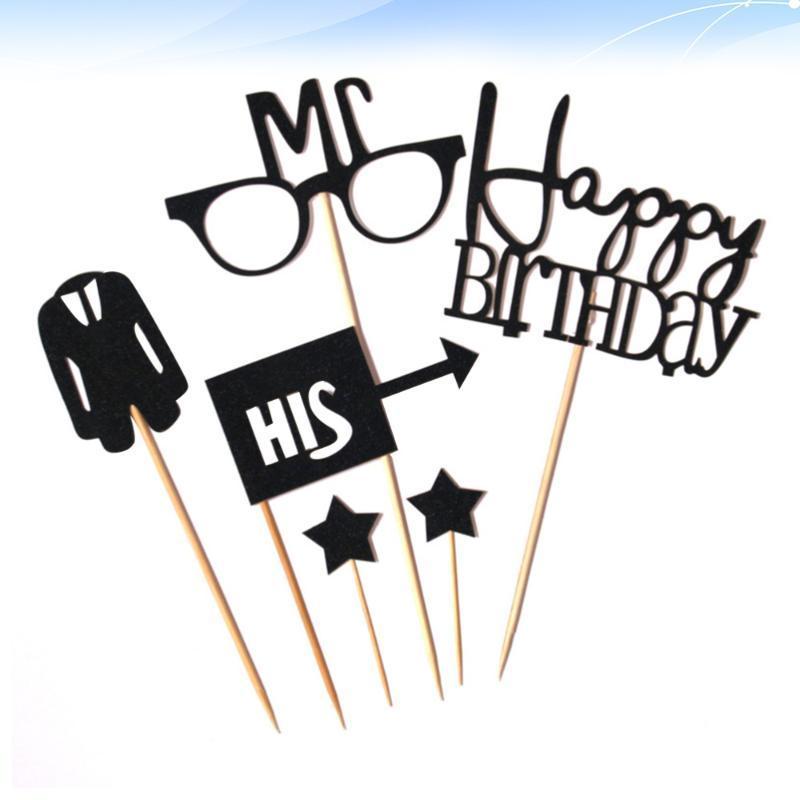 36pcs Birthday Cake Toppers Glasses Suit Shaped Cake Picks Creative Decoration Birthday Party Dessert Insert Favor1
36pcs Birthday Cake Toppers Glasses Suit Shaped Cake Picks Creative Decoration Birthday Party Dessert Insert Favor1