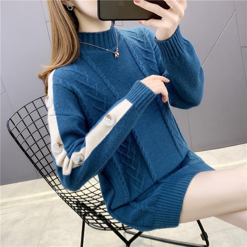 Half Turtleneck Sweater 2020 Women's Winter New Style Western Style Mid-length Matching Coat Knit Skirt Pullover Base Shirt Y119, Khaki
Half Turtleneck Sweater 2020 Women's Winter New Style Western Style Mid-length Matching Coat Knit Skirt Pullover Base Shirt Y119, Khaki
