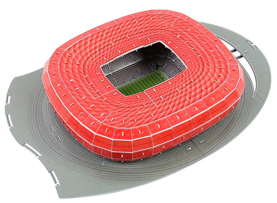 Classic Jigsaw DIY 3D Puzzle World Football Stadium European Soccer Playground Assembled Building Model Puzzle Toys for Children 201218