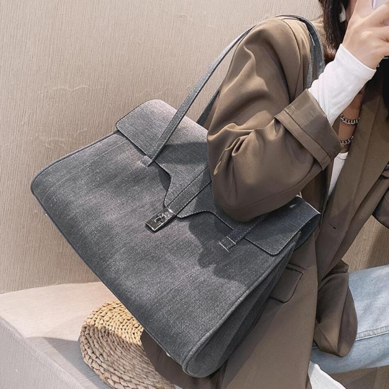 Casual Large Capacity Tote Women Shoulder Bags Designer Handbags Luxury Denim Lady Messenger Bag Quality Big Female Purses 2020, Gray
Casual Large Capacity Tote Women Shoulder Bags Designer Handbags Luxury Denim Lady Messenger Bag Quality Big Female Purses 2020, Gray