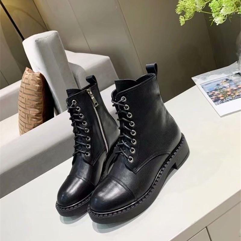 New Genuine Leather Boots Women Goth Black Zipper Round Toe Casual Short Booties Autumn Designer Women Shoes 20211, As picture
New Genuine Leather Boots Women Goth Black Zipper Round Toe Casual Short Booties Autumn Designer Women Shoes 20211, As picture