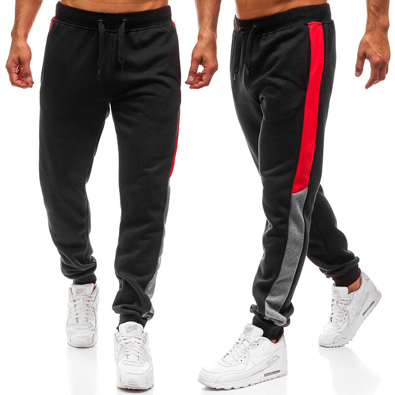 Sweatpants men's loose binding feet stitching drawstring trousers spring and autumn new knitted casual pants close-up guard pants, Black
Sweatpants men's loose binding feet stitching drawstring trousers spring and autumn new knitted casual pants close-up guard pants, Black