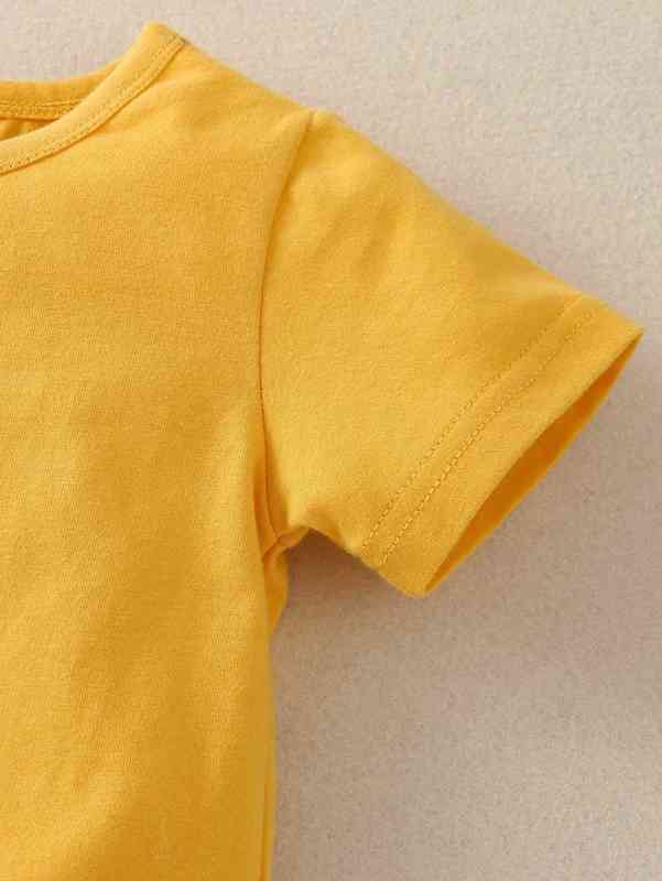 Baby Girl Bodysuit & Ruffle Floral Jumpsuit & Headband SHE