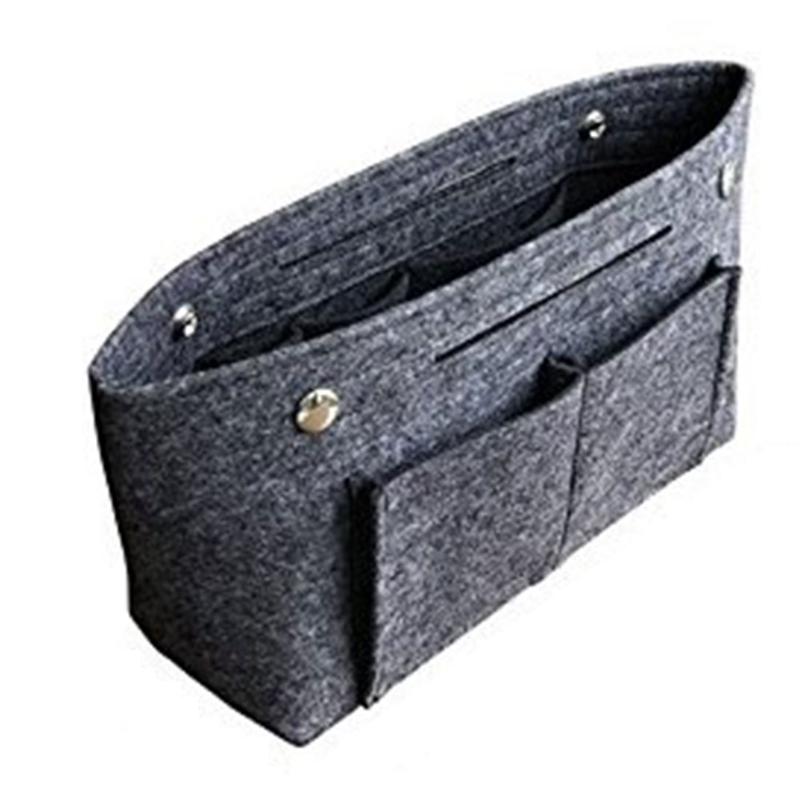 Women Portable Insert Bag Handbag Felt Foldabled Easy Storage Useful Bag MultiPocket Durable Organizer, Black
Women Portable Insert Bag Handbag Felt Foldabled Easy Storage Useful Bag MultiPocket Durable Organizer, Black