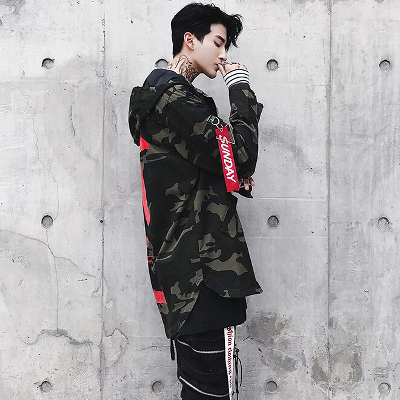 April MOMO Men Spring Camouflage Harajuku Pilot Flight Jacket Coat Male Casual Fashion Camouflage Bomber Hooded Jackets 201118