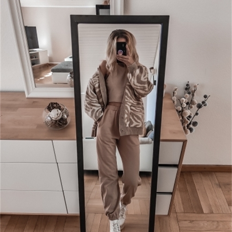 Autumn Winter Women Pants Sweat Pants Casual Warm Soft Streetwear Harem Pants 201113