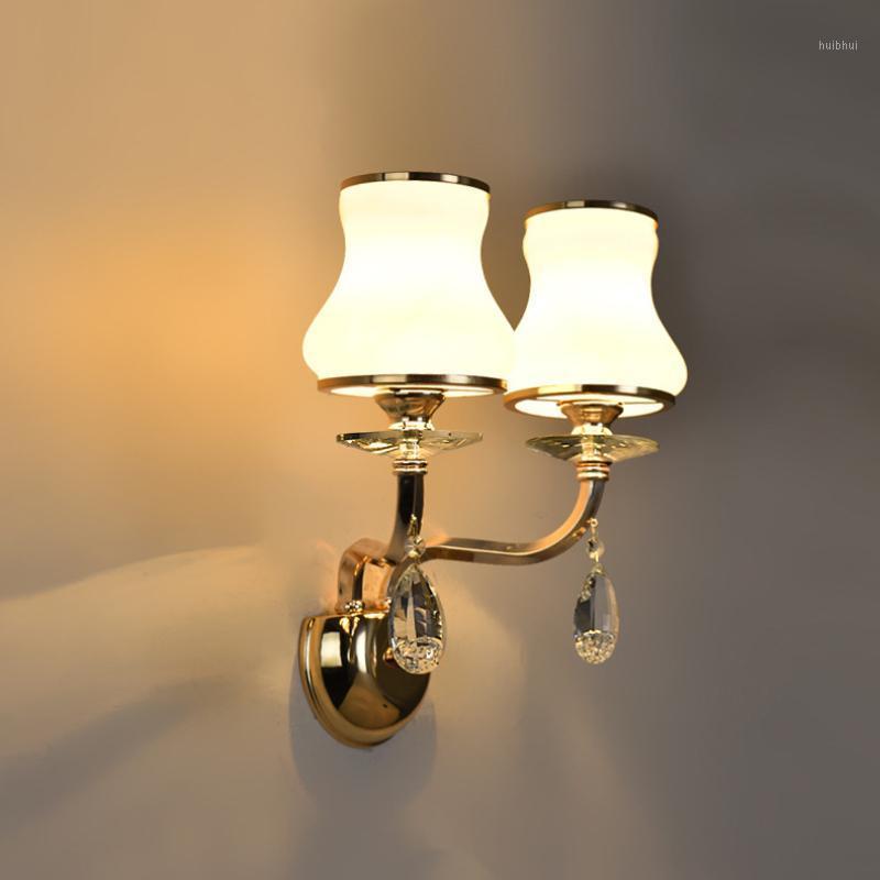European Wall Lamp Simple And Modern K 9 Crystal Bedside Light Fixture Living/Bedroom/Dining E 14 AC 90- 260 V Double Head1
European Wall Lamp Simple And Modern K 9 Crystal Bedside Light Fixture Living/Bedroom/Dining E 14 AC 90- 260 V Double Head1
