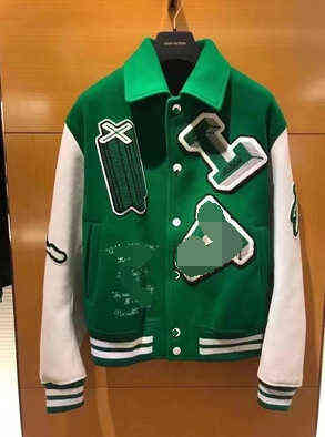 Fashion-early spring new green heavy industry flocking skull letter pattern long sleeved jacket Baseball Jacket
Fashion-early spring new green heavy industry flocking skull letter pattern long sleeved jacket Baseball Jacket