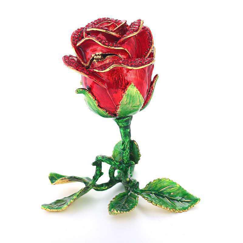 Jewelry Ring Carrying Cases Creative Rose Ring Box Wedding Valentines Holder Personalized Creativity Storage Box
Jewelry Ring Carrying Cases Creative Rose Ring Box Wedding Valentines Holder Personalized Creativity Storage Box