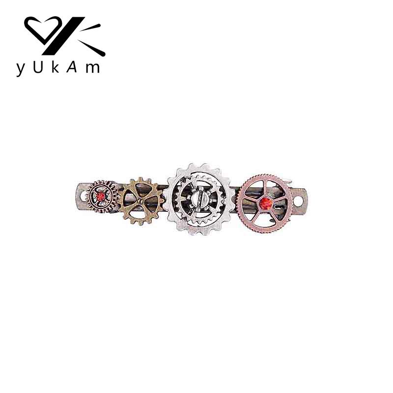 YUKAM Steampunk Gears Metal Hairpins Hair Clips Jewelry Hairgrips Hair Pins Headdress Girls Barrettes for Women Accessories
YUKAM Steampunk Gears Metal Hairpins Hair Clips Jewelry Hairgrips Hair Pins Headdress Girls Barrettes for Women Accessories