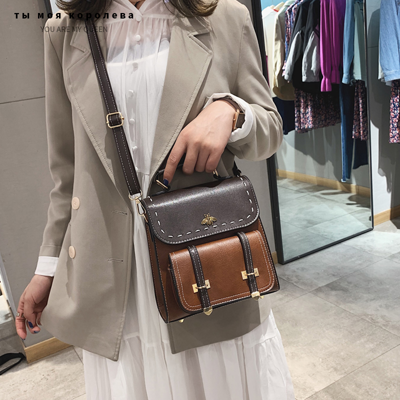 Women Shoulder Bag High Quality PU Leather Female Bee Simple Preppy Style Crossbody Purse Girls Vintage Purse Women Handbag, Black
Women Shoulder Bag High Quality PU Leather Female Bee Simple Preppy Style Crossbody Purse Girls Vintage Purse Women Handbag, Black