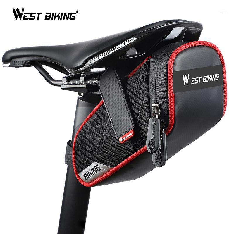 

WEST BIKING MTB Road Bike Saddle Bag Waterproof Bicycle Tools Pannier Reflective Rear Seatpost Bag Basket Cycling Accessories1