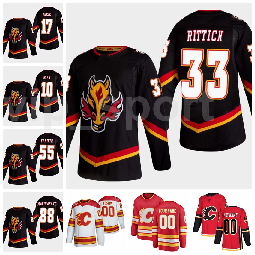 Men Ice Hockey Calgary Flames Reverse Retro 10 Derek Ryan Jersey 11 Mikael Backlund 88 Andrew Mangiapane 55 Noah Hanifin 33 David Rittich, Black
Men Ice Hockey Calgary Flames Reverse Retro 10 Derek Ryan Jersey 11 Mikael Backlund 88 Andrew Mangiapane 55 Noah Hanifin 33 David Rittich, Black