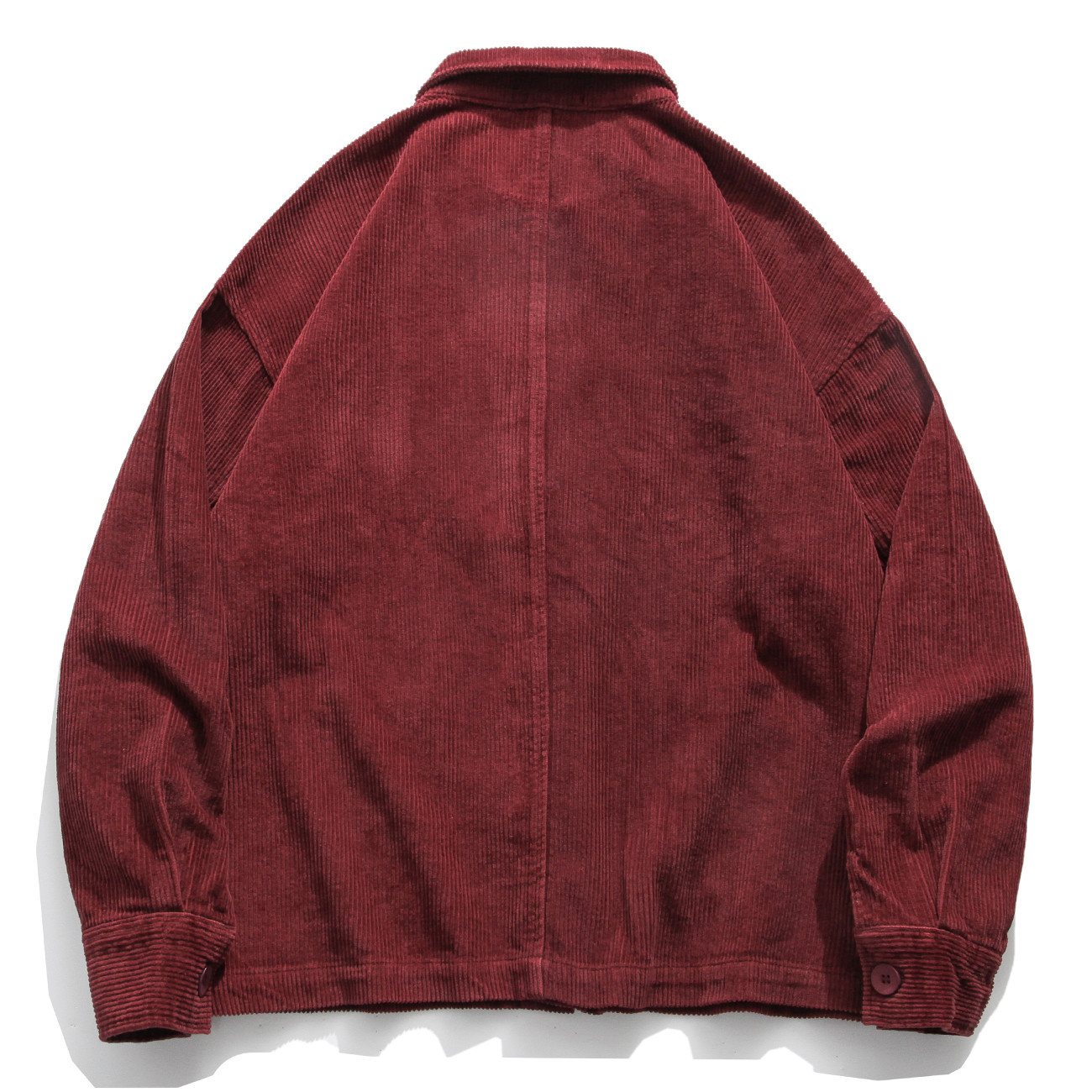 Vintage Retro Corduroy Jacket Coat Mens Streetwear Loose Harajuku Button Jackets Hip Hop Track Jacket Coat Cotton Outwear 201127