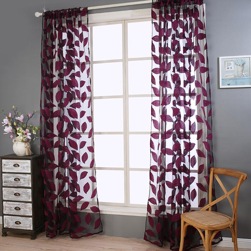 jacquard design home decoration modern curtain tulle fabrics organza sheer panel window leaf voile curtain for living room, Black
jacquard design home decoration modern curtain tulle fabrics organza sheer panel window leaf voile curtain for living room, Black