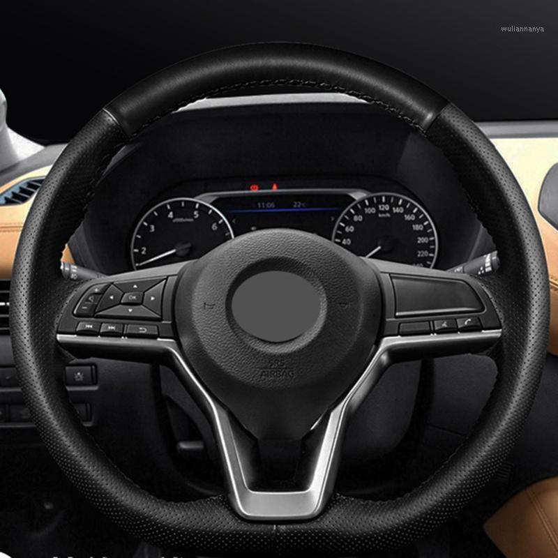 Steering Wheel Covers DIY Black Faux LeatherCar Cover For X-TRAIL Teana Qashqai Sylphy KIcks Terra Hand-stitched
Steering Wheel Covers DIY Black Faux LeatherCar Cover For X-TRAIL Teana Qashqai Sylphy KIcks Terra Hand-stitched