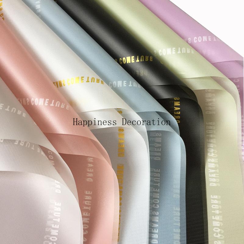 Korean Style Waterproof Plastic Flower Bouquet Packaging Material Birthday Party Gift Decoration Wrapping Paper 20 Sheets/Pack
Korean Style Waterproof Plastic Flower Bouquet Packaging Material Birthday Party Gift Decoration Wrapping Paper 20 Sheets/Pack