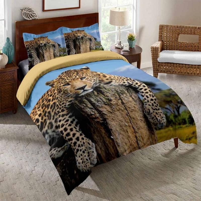 2/3 Pcs Set Leopard Luxury Gift 3D Bedding Set Bedspread Queen King Duvet Cover With Pillowcase For Home Textiles, As picture
2/3 Pcs Set Leopard Luxury Gift 3D Bedding Set Bedspread Queen King Duvet Cover With Pillowcase For Home Textiles, As picture