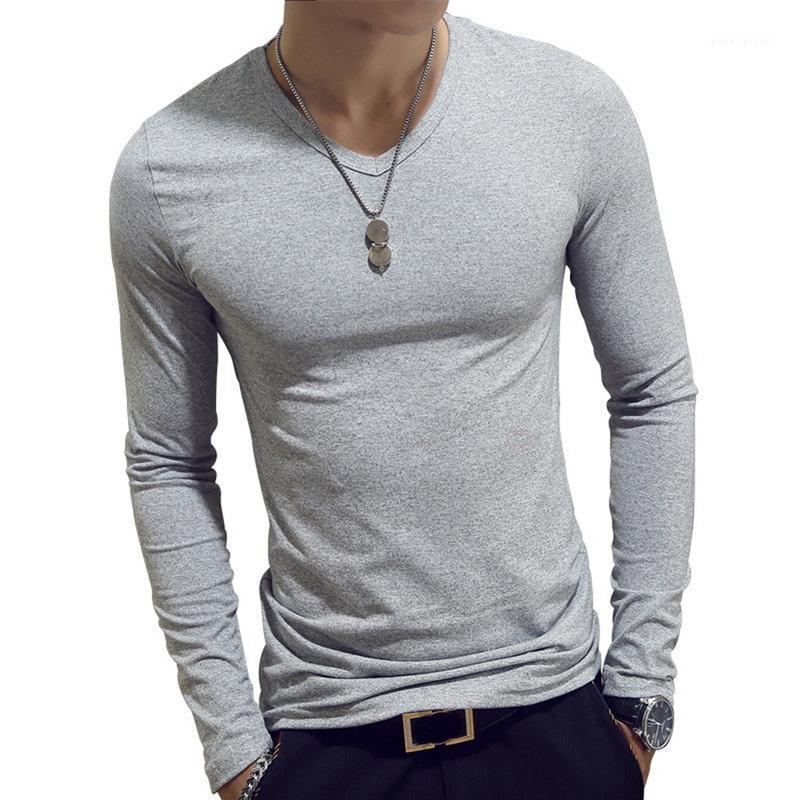 Men's Elastic T-Shirt V-neck Long Sleeve tops Men's T-Shirt Fashion T Shirt 20201, Light blue-o-neck
Men's Elastic T-Shirt V-neck Long Sleeve tops Men's T-Shirt Fashion T Shirt 20201, Light blue-o-neck