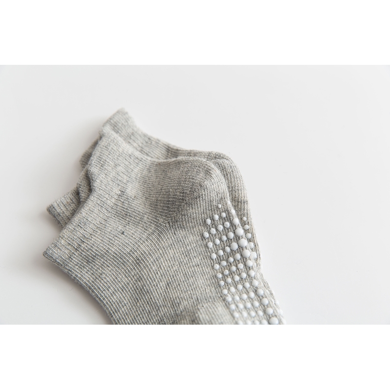 6 Pairs/lot 0 to 6 Yrs Cotton Children's Anti-slip Boat Socks Low Cut Floor Sock For Kid With Rubber Grips Four Season LJ200828