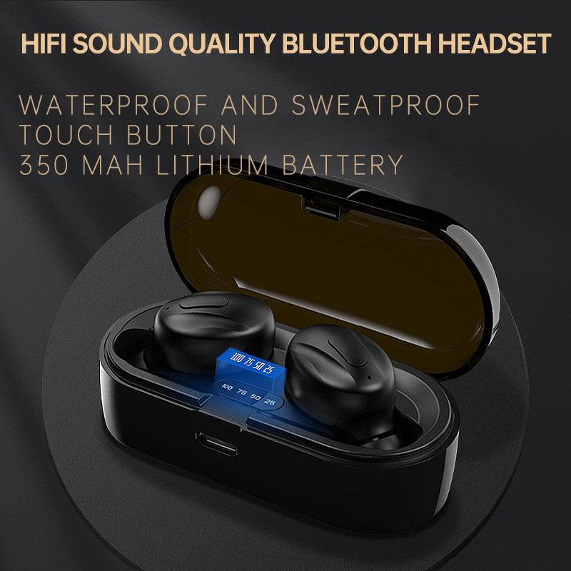 TWS Bluetooth 5.0 Digital display Bluetooth headset XG-13 Mini wireless headset in-ear sports waterproof noise reduction, Black
TWS Bluetooth 5.0 Digital display Bluetooth headset XG-13 Mini wireless headset in-ear sports waterproof noise reduction, Black