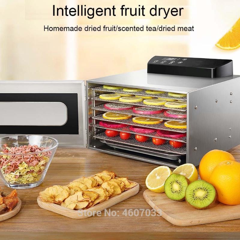 6 Trays Dehydrator Stainless Steel Pet Snacks seafood Scented Dryer Fruit Vegetable Meat Dry Machine 110v 220V1
6 Trays Dehydrator Stainless Steel Pet Snacks seafood Scented Dryer Fruit Vegetable Meat Dry Machine 110v 220V1