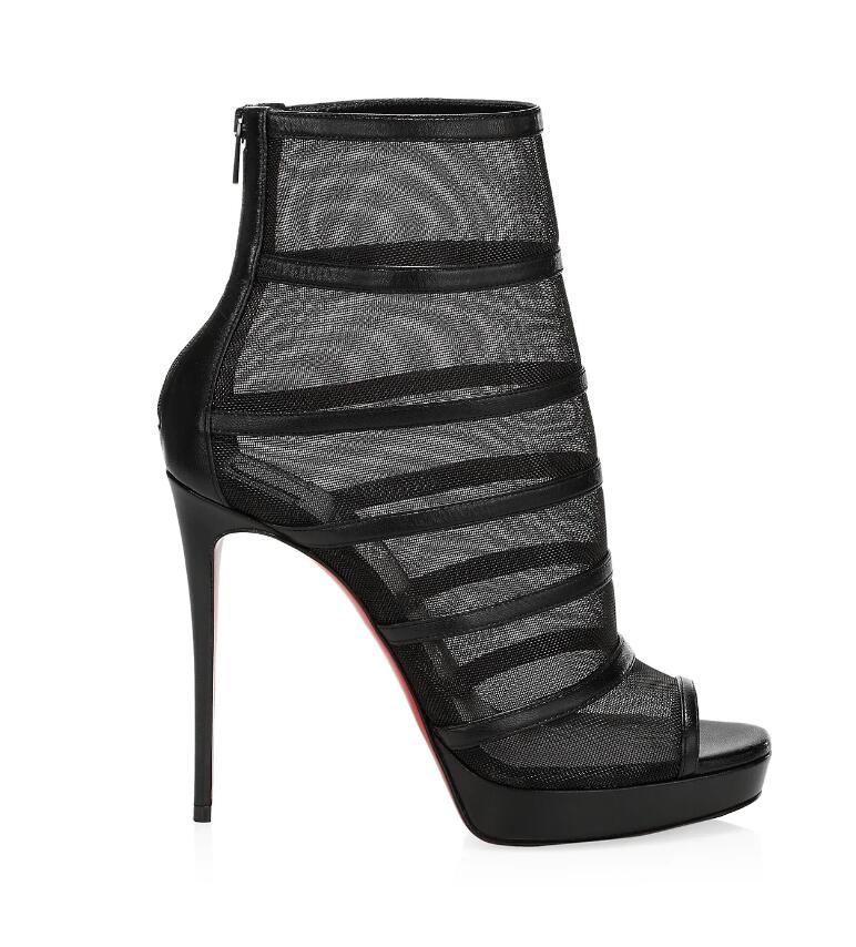 Women's ankle boot luxury women design red bottom boots Doux Voile Mesh Booties reds sole platform pumps high heel with box
Women's ankle boot luxury women design red bottom boots Doux Voile Mesh Booties reds sole platform pumps high heel with box
