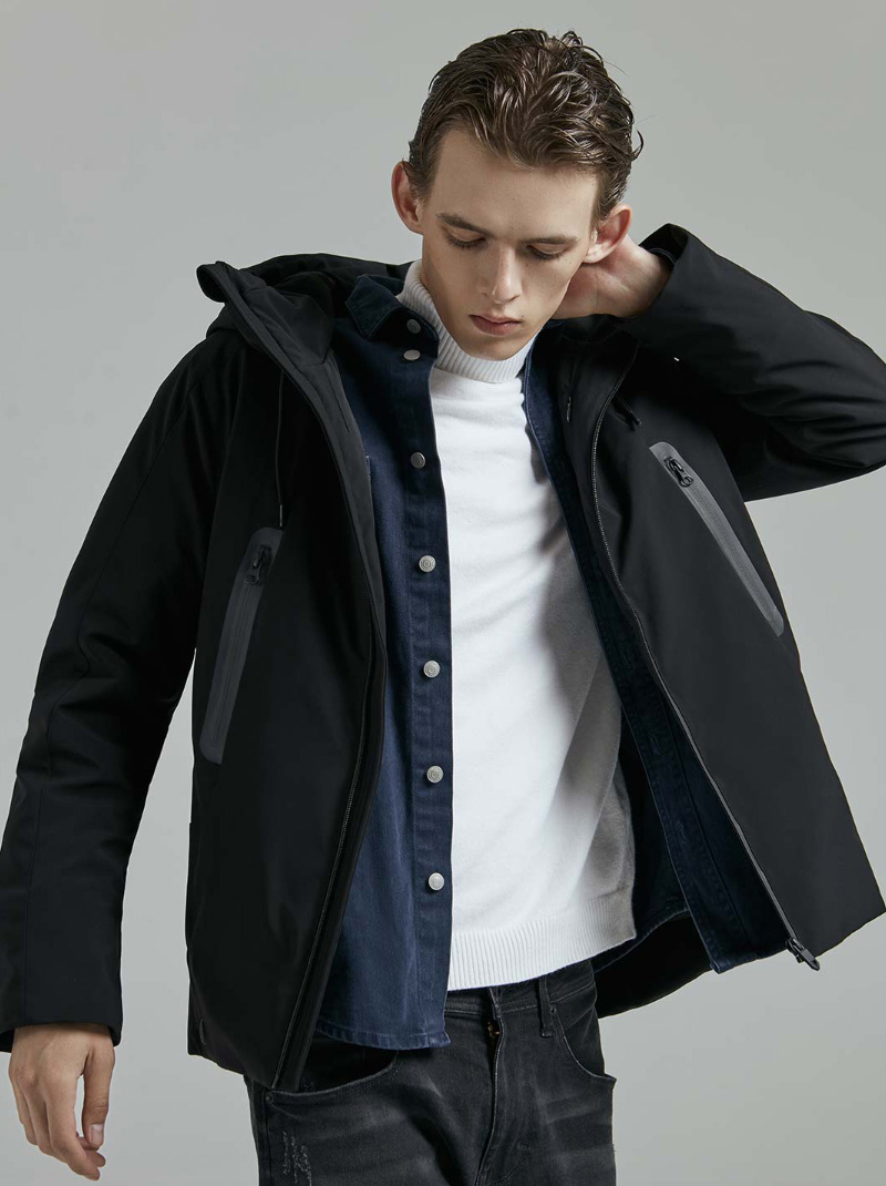 Original Xiaomi Youpin 90 Fun Heated Jacket Temperature Smart Control Fast Heating USB Electric Heating Softshell Washable Winter Down Coat