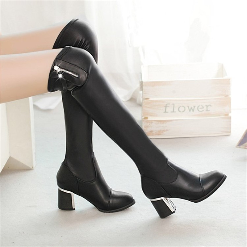 2021 New Fancy Knee of Cano High Quality Leather-resistant Waste Not-slip Winter Boots Women's Shoes Robust Heels 3G01, Black
2021 New Fancy Knee of Cano High Quality Leather-resistant Waste Not-slip Winter Boots Women's Shoes Robust Heels 3G01, Black