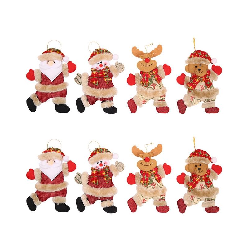 8Pcs Merry Christmas Ornaments Christmas Gift Santa Claus Snowman Tree Toy Doll Hang Decorations for Home 
8Pcs Merry Christmas Ornaments Christmas Gift Santa Claus Snowman Tree Toy Doll Hang Decorations for Home