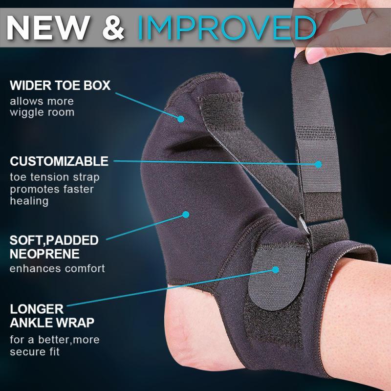 New Adjustable Plantar Fasciitis Night Splint Foot Brace Support Toe Sport Pain,Sprain Prevention Sport Fitness Guard Band Hot, Black
New Adjustable Plantar Fasciitis Night Splint Foot Brace Support Toe Sport Pain,Sprain Prevention Sport Fitness Guard Band Hot, Black