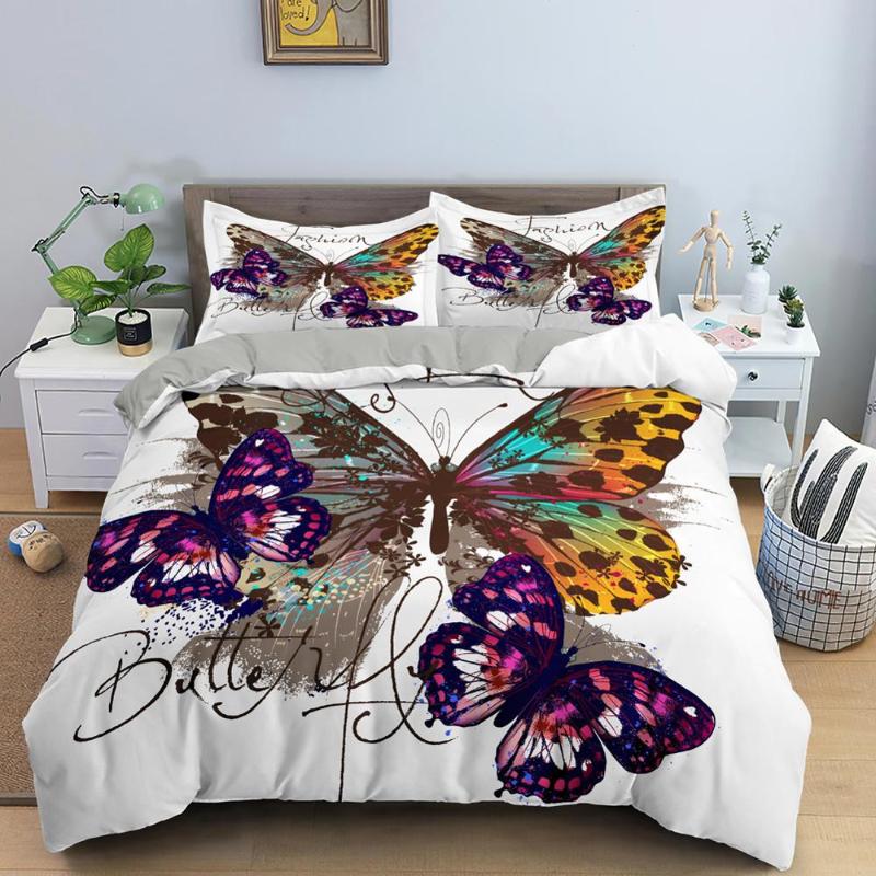 Colorful 3D Butterflies Bedding Sets Duvet Cover Flying Butterfly Bed Linen Bedclothes Quilt Coverfor Kids Girls Bedding Room, Pattern 02
Colorful 3D Butterflies Bedding Sets Duvet Cover Flying Butterfly Bed Linen Bedclothes Quilt Coverfor Kids Girls Bedding Room, Pattern 02