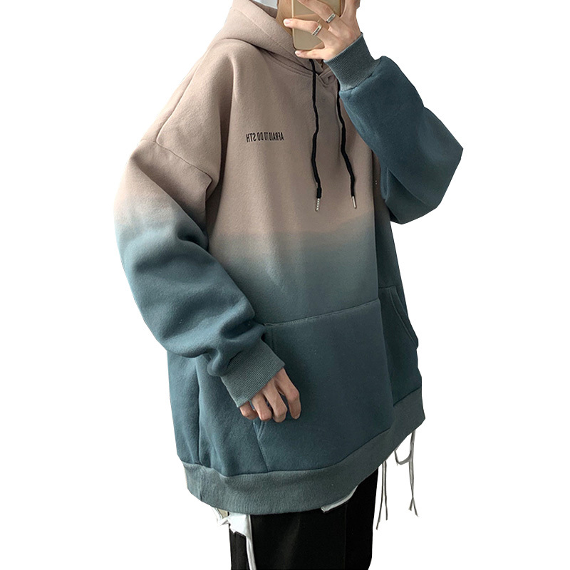 2021 The New New Long Sleeve Hooded Gradient Hoodie Street Trend Men Sweater Spring and Fall Cq3e, Khaki.
2021 The New New Long Sleeve Hooded Gradient Hoodie Street Trend Men Sweater Spring and Fall Cq3e, Khaki.