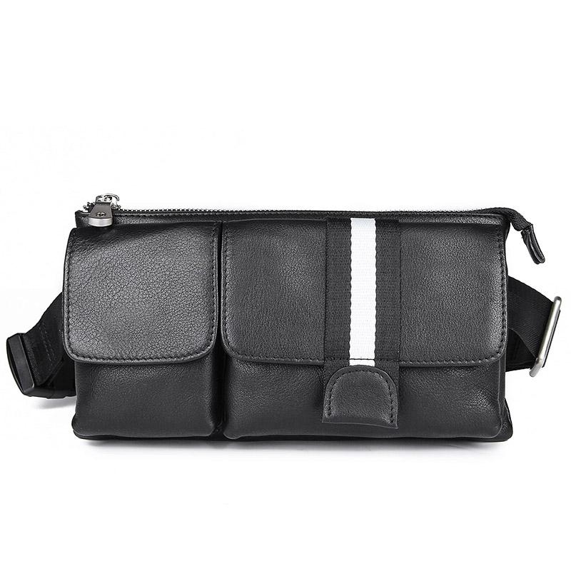 Genuine Leather Waist Bag Funny Pack Belt Bag Men Waist Pack For Phone Pouch 3018A, Black
Genuine Leather Waist Bag Funny Pack Belt Bag Men Waist Pack For Phone Pouch 3018A, Black