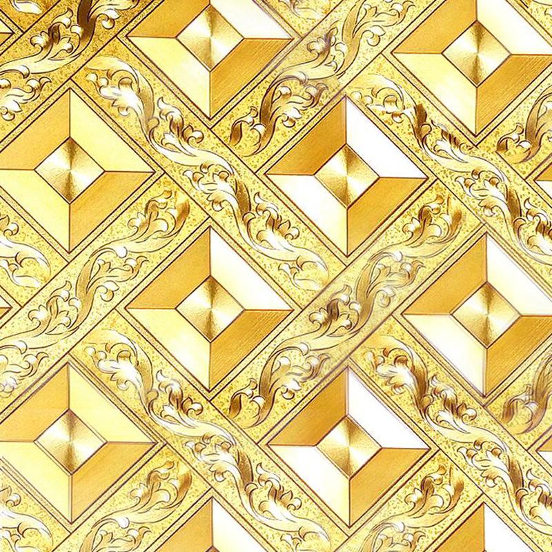 Ceiling wallpaper gold foil gold diamond grid KTV living room bar aisle ceiling roof wallpaper, Purple
Ceiling wallpaper gold foil gold diamond grid KTV living room bar aisle ceiling roof wallpaper, Purple