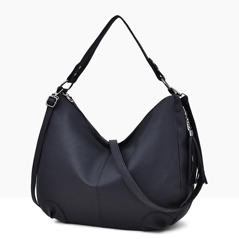 New Lady Shoulder Crossbody Bag Ladies Soft Leather Temperament Handbag Casual Wild Solid Cross Body Mummy Bag Tote, Black
New Lady Shoulder Crossbody Bag Ladies Soft Leather Temperament Handbag Casual Wild Solid Cross Body Mummy Bag Tote, Black