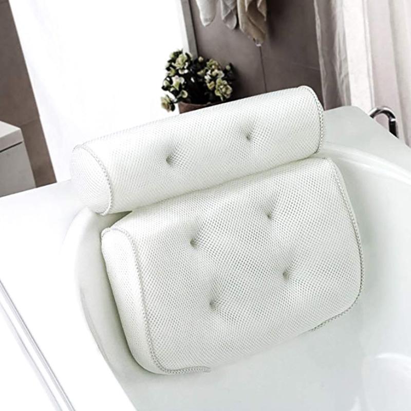 3D Spa Pillow Neck and Back Support Breathable Mesh Spa Bath Pillow for Home Hot Tub with Suction Cups Bathroom Accessories
3D Spa Pillow Neck and Back Support Breathable Mesh Spa Bath Pillow for Home Hot Tub with Suction Cups Bathroom Accessories