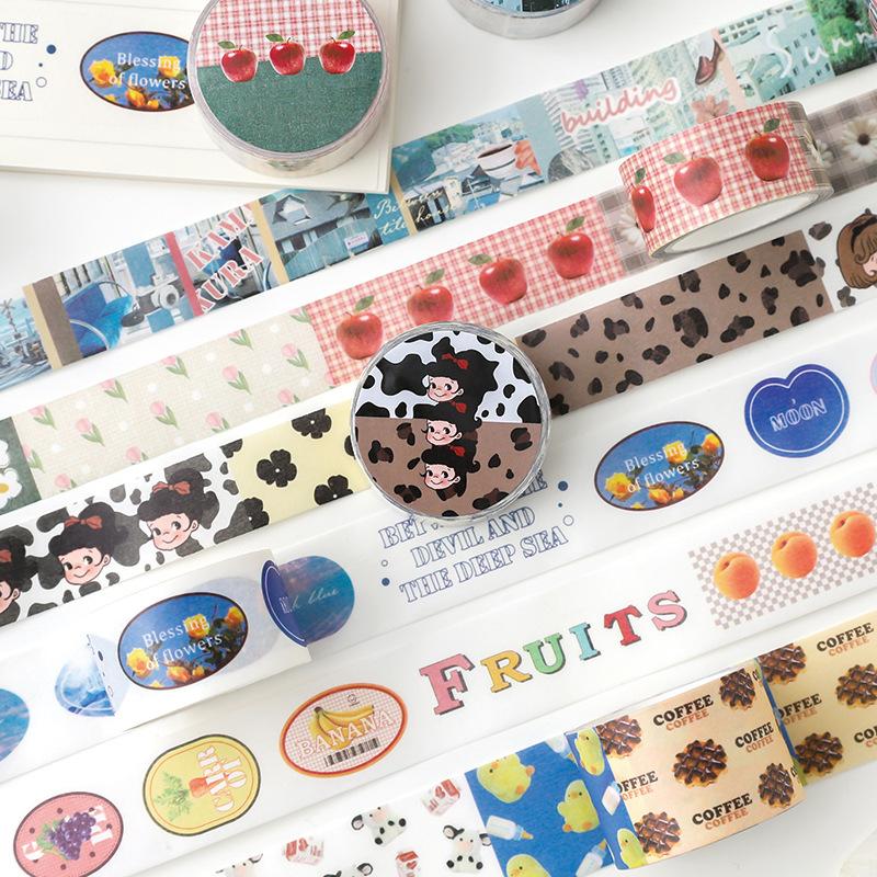 5Pieces/Lot 1 Roll Collage Masking Tape Adhesive Washi Tapes Diary Photo Album Hand Account Decoration Stickers Stationary Office Suppl 2016
5Pieces/Lot 1 Roll Collage Masking Tape Adhesive Washi Tapes Diary Photo Album Hand Account Decoration Stickers Stationary Office Suppl 2016