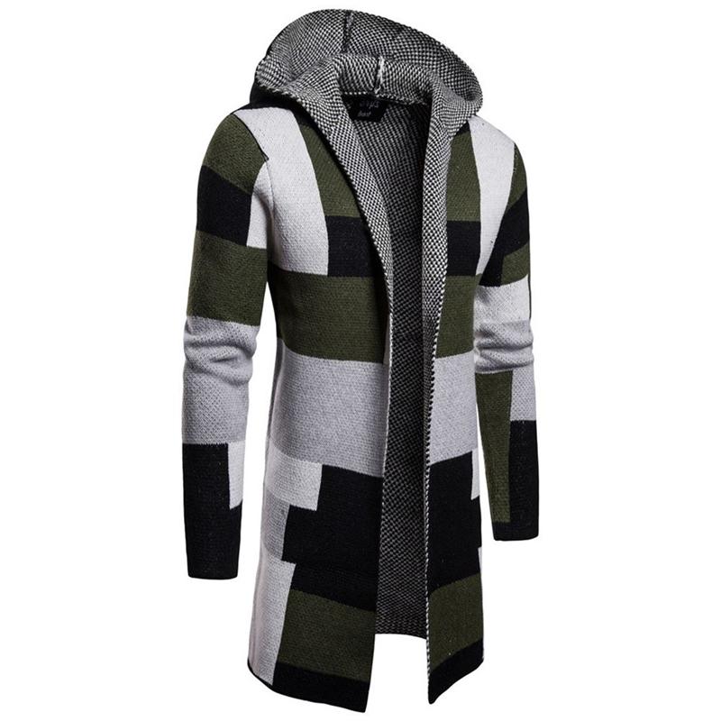 Men foreign trade stripe color matching Jackets long style cardigan Outerwear sweater male Button drop shipfashion top coats, Green
Men foreign trade stripe color matching Jackets long style cardigan Outerwear sweater male Button drop shipfashion top coats, Green