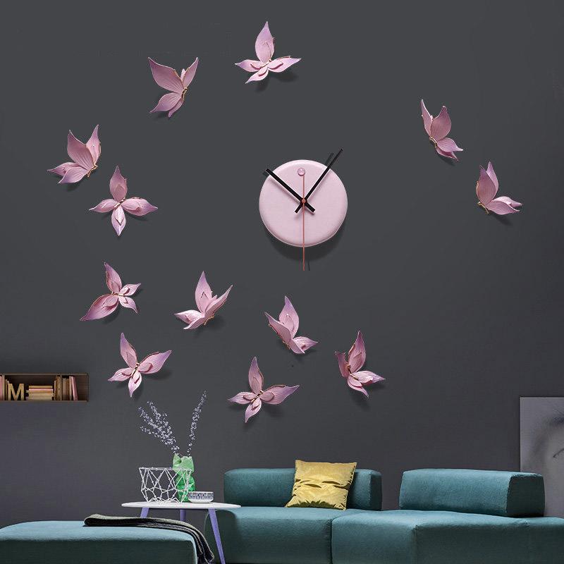 Decorative wall clock butterfly DIY creative cartoon wall charts living room clock fashion hand-painted household quartz cl
Decorative wall clock butterfly DIY creative cartoon wall charts living room clock fashion hand-painted household quartz cl